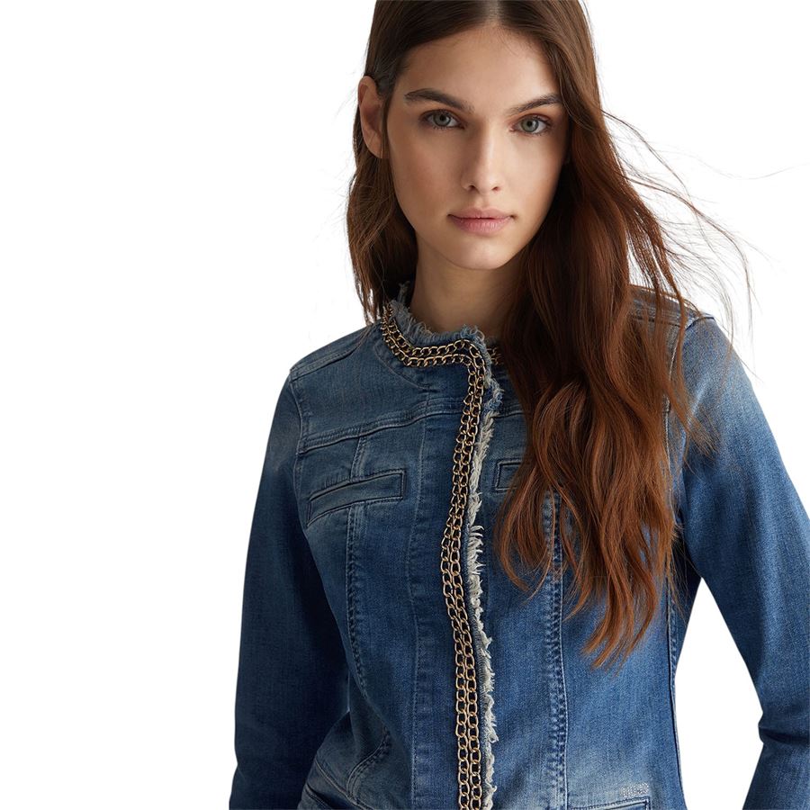 Giubbeto di jeans in denim da donna Liu Jo | UXX039D412877556